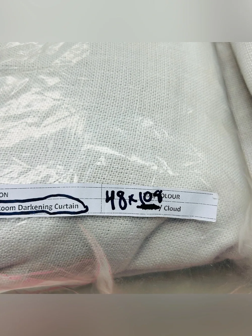 NewQUINCE 2 48x108 Heavyweight European Linen Room Darkening Curtains Cloud 9216